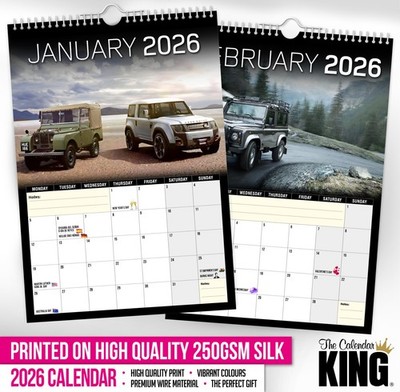 DEFENDER 2026年カレンダー　卓上カレンダー　3点セット 卓上カレンダー2026年 2026 Calendar 卓上3か月スケジュール トライ