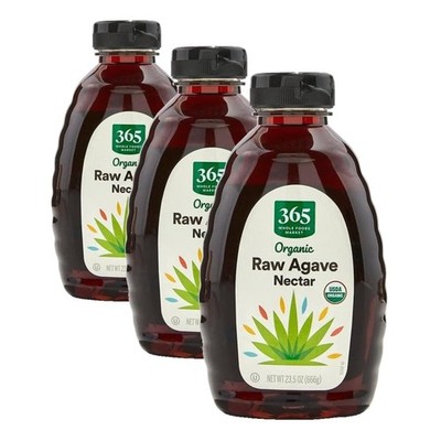 Organic Raw Agave Nectar, 23.5oz x 3