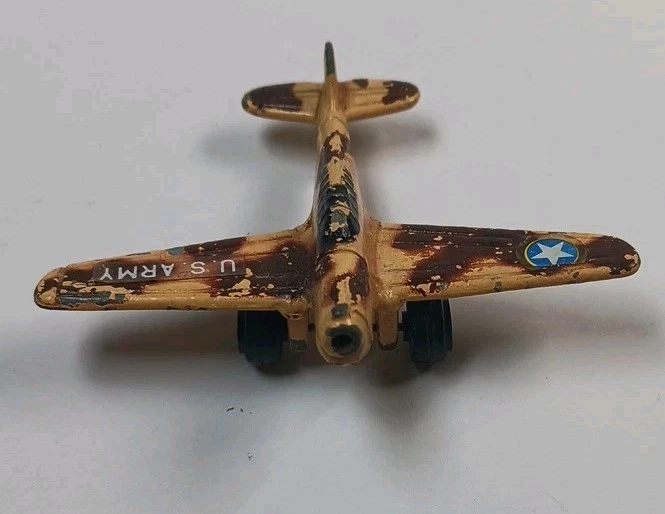 Vintage Tootsietoy US Army P40 Fighter Airplane SHIPS FROM USA - Image 2 of 4