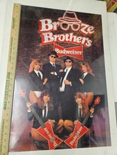 Budweiser Poster Brooze Brothers Music Bud Anheuser Busch Vintage