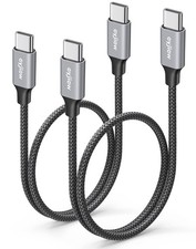 USB C to USB C Cable 2 FT, 2Pack 60W PD Type C to C Cord Short