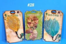 BNIP RETIRED RARE PRIMA BEAUTIFUL 36CT. LEAVES SCRAPBOOK EMBELLISHMENTS #28