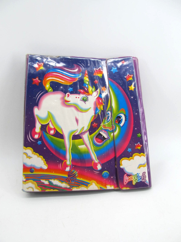 Vintage Lisa Frank Markie Over The Moon Three Ring Binder See Pics For Condition