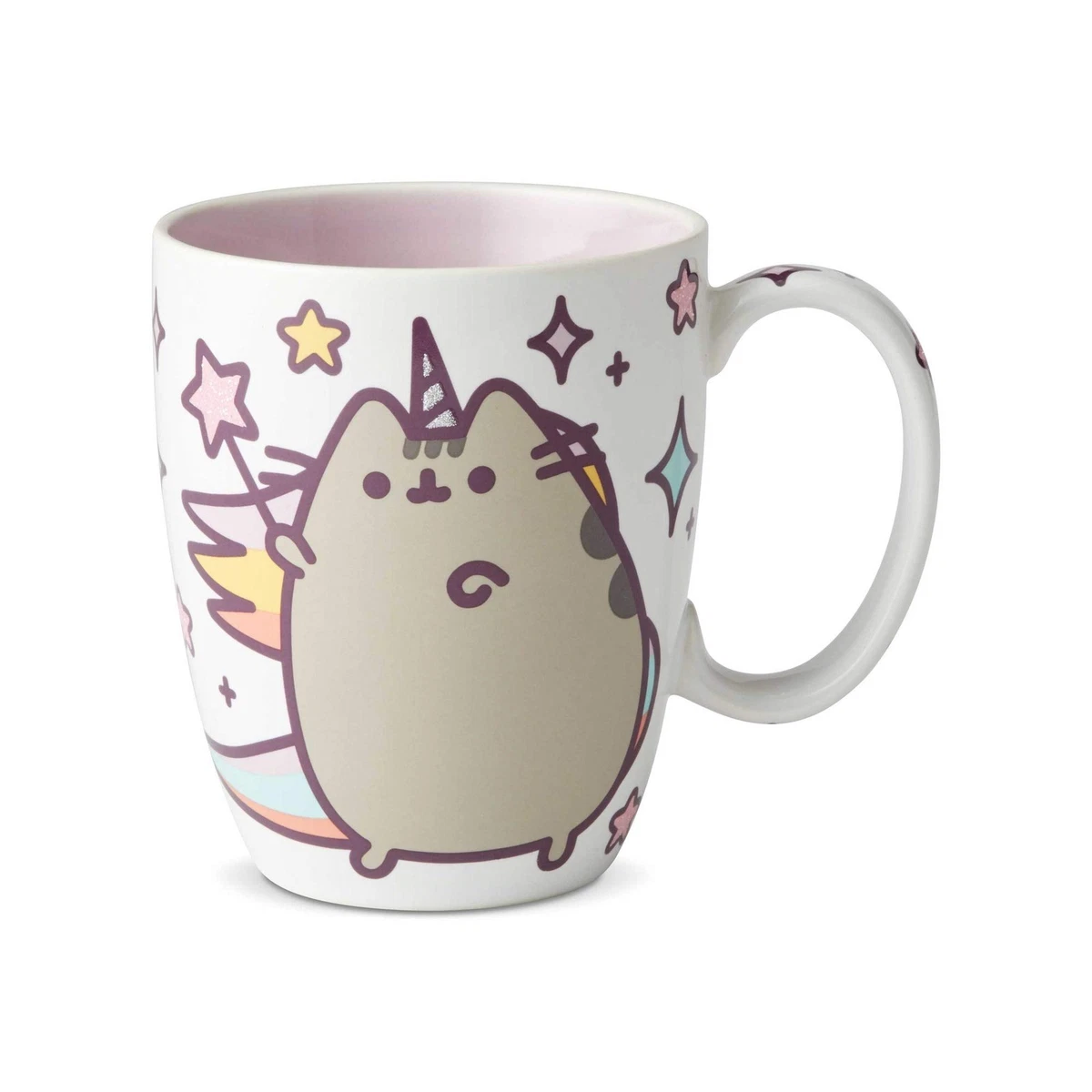 Tazza Enesco 'Catffeinated' 473ml - Gres, Regalo Per Amanti Gatti, Lavabile In Microonde