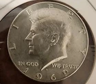 1969-D Kennedy Half Dollar 40% Silver,