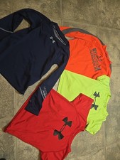 Youth XS And Size 6 Under Armour Long Sleeve And Short Sleeve Lot