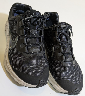 Nike Zoom Pegasus Trail 4 Shield Men's Black Gray Running Shoes US 8.5...