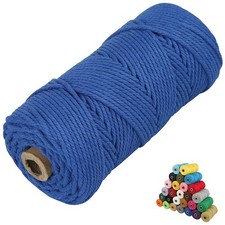 Macrame Cotton Cord, 4 Ply Twisted Macrame Yarn, Natural Cotton Cord Perfect ...