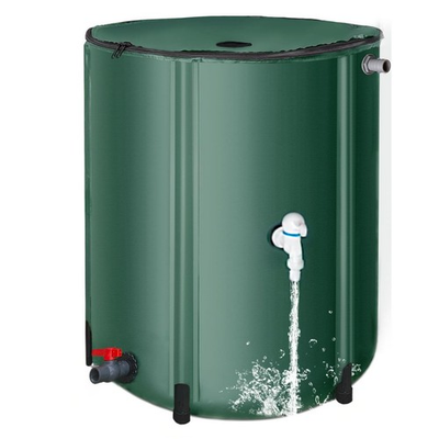 #ad 200 Gallon Collapsible Rain Barrel Foldable Outdoor Water Tank with Faucet for $70.95