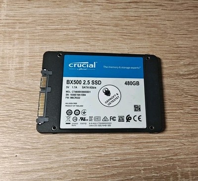 Crucial 480GB SSD mit Windows 11 Pro! - Festplatte 2,5'' Zoll | Laptop Fit BX500