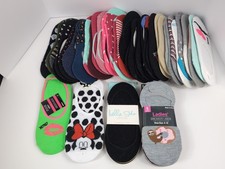 Huge Collection Of Women's Socks Liners Mostly New Disney Funny Sizes 4-10
