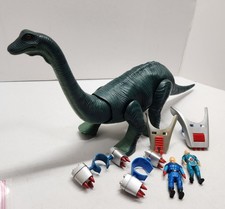 Vtg Dino-Riders Diplodocus w Questar  Mind-Zei Original Accessories Incomplete