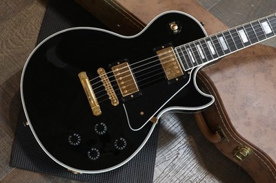 2014 Gibson Custom Shop Les Paul Custom Electric Guitar Black