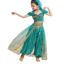 Tlmnu Belly Dance Costume For Girls Princess Kids Dress Up Outfit Party
