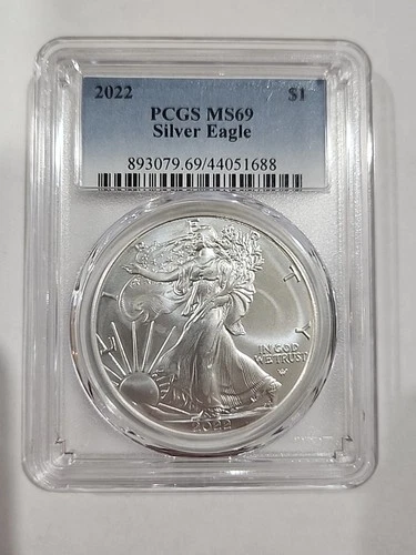 2022 Silver American Eagle 1 oz PCGS MS69