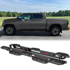 VIJAY Steel Side Step Nerf Bars Fits 2007-2021 Toyota Tundra Crewmax Cab (4door)