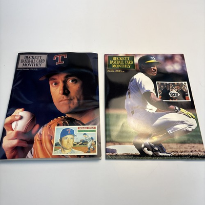 #ad Beckett Baseball Card Monthly 69 amp; 73 December 1990 April 1991 Lot $5.91