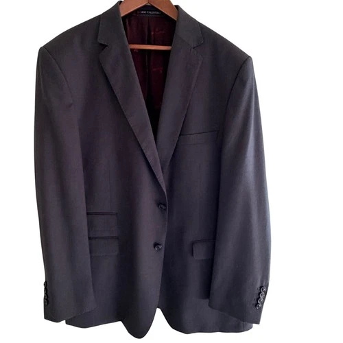 Gino Valentino Sports Coat Men's 46 Long Dark Grey - product listing photo