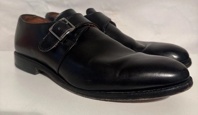 Allen Edmonds mens 9 D shoes Black Shoes Almond Closed Toe Shape