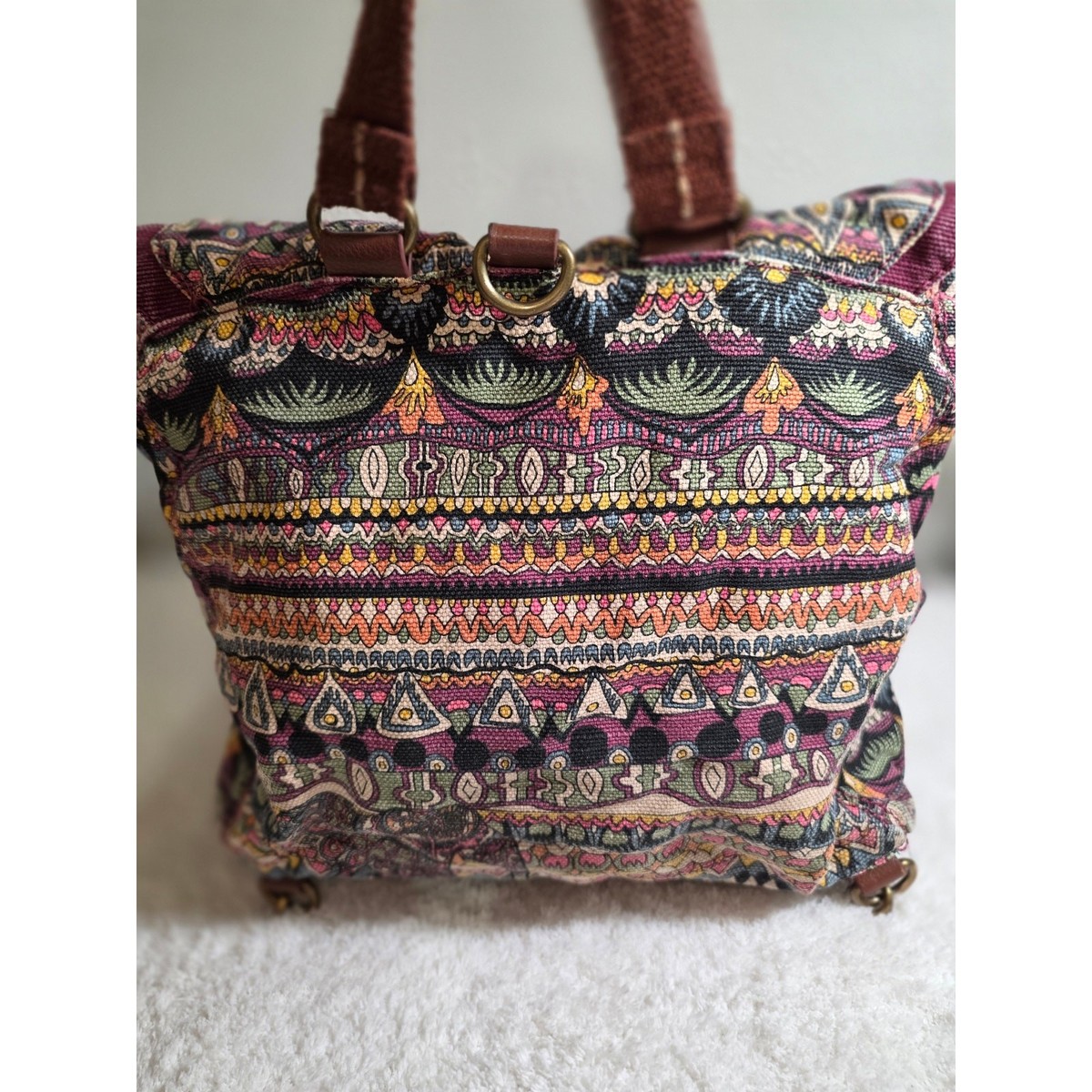 Sakroots Women\'s Convertible Backpack - Sienna Spirit Desert EUC Sakroots Loyola Small Converible Backpack Sienna Spirit  main image 3