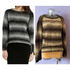 MICHAEL STARS (Revolve) Space Dyed Sweater Java Medium M