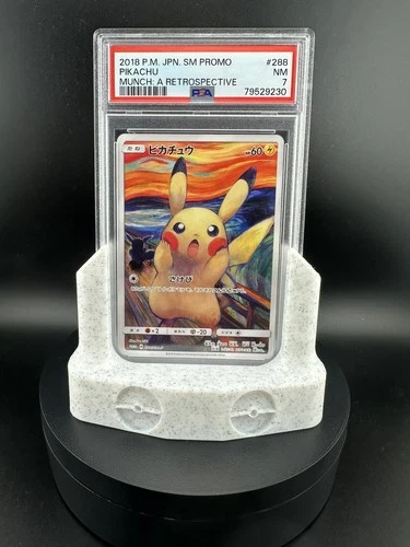 PSA 7 - Pikachu Munch The Scream Promo 288/SM-P Pokemon Card Japanese 2018