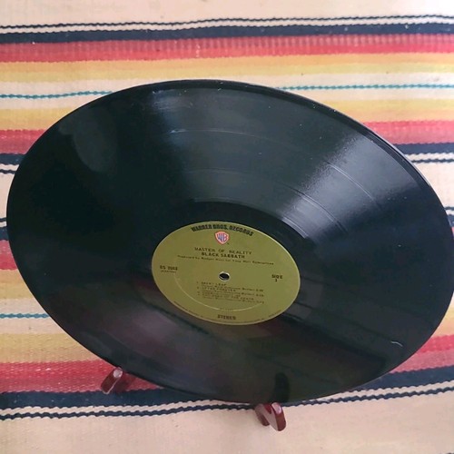 Black Sabbath  Master Of Reality OG 1971 Embossed Green Label WB 2562 Artisan - Bild 8 von 15