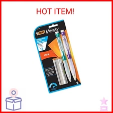BIC Velocity Max Mechanical Pencils, With Colorful Barrel, Medium Point (0.7mm)