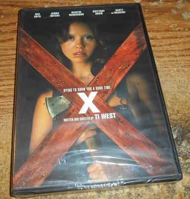 X 2022 DVD/A TI WEST FILM/MIA GOTH/JENNA ORTEGA/HORROR/NEW & SEALED!