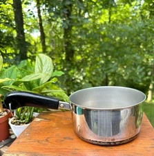 Revere Ware 1 1/2 qt Saucepan Copper Clad No Lid Made in USA