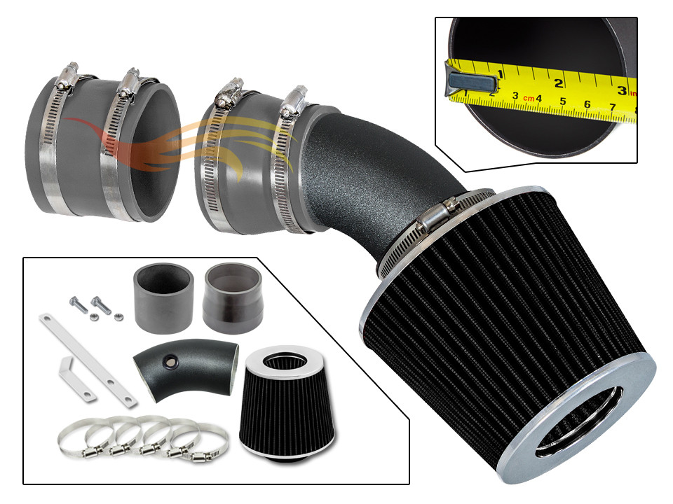 BCP RW GREY 1998-2004 Seville SLS STS 4.6L V8 Short Ram Intake Kit +Filter