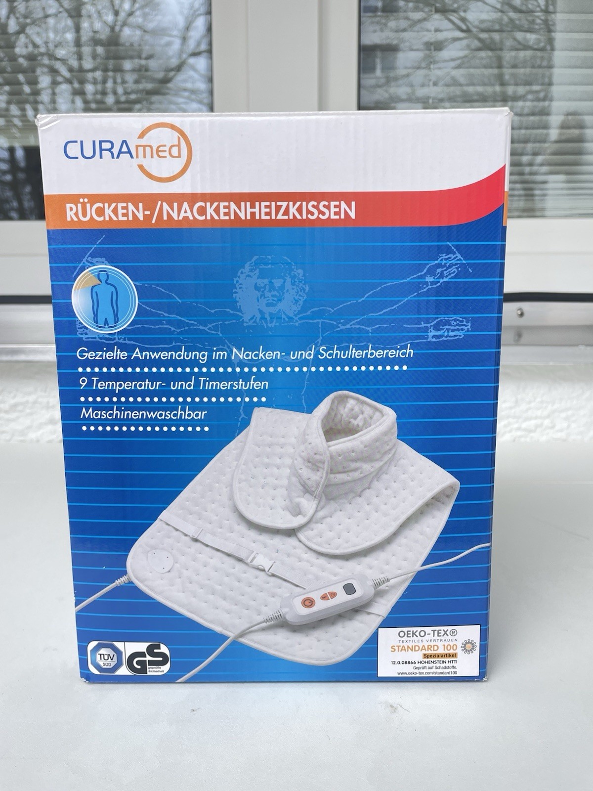 CuraMed Rücken- und Nackenheizkissen Beheizbar / Selten Benutzt Wie Neu