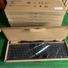 Lot of 7 New in Box HP Desktop 320K Slim Wired USB Keyboard Office L96909-001