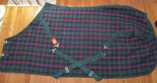 74 Baker 5/A  tartan  plaid  heavy stable she...