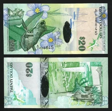Bermuda 20 Dollars 2009, UNC, P-60b, Prefix A/1