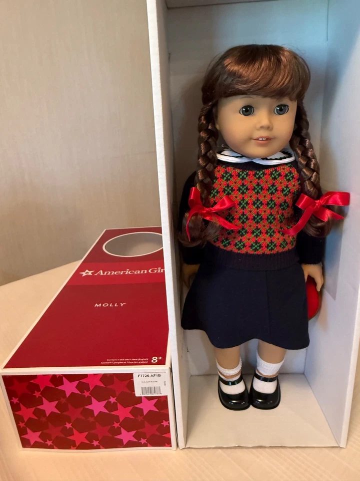 Muñeca y libro American Girl Molly nuevos, edición Farewell 2013 en caja original. Libro y gafas Foto 4 de 4