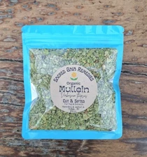 Organic Mullein Leaf Cut & Sifted, Verbascum Thapsus, Mullein Tea