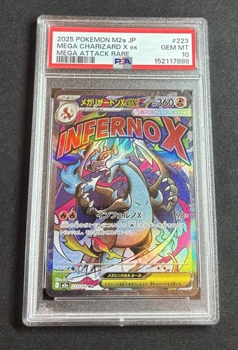 Mega Charizard X Ex - #223 - Mega Dream - Mega Attack Rare - Japanese - PSA 10 -