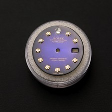 Rolex 36Mm Individuelles Dunkelblaues Diamanz...