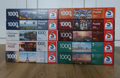 Schmidt Puzzle 1000 Teile viele Motive - Kinkade Tsevis Moreno Darrell KOMPLETT