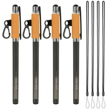 4 Orange Pen Cases with 4 Adjustable Laces
