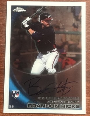 2010 Topps Chrome - Brandon Hicks #197 Rookie Autographs (AU)