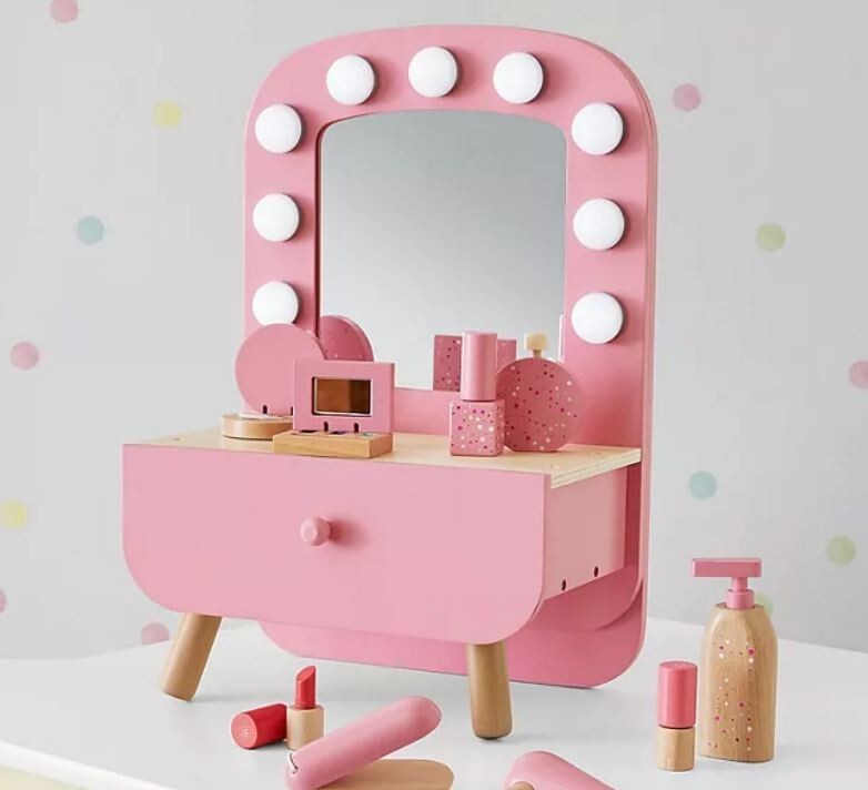 Member's Mark Pink Mid-Century Kids Tabletop Vanity – Original