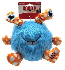 KONG Whipples XL Plush Squeaky Easy Grip & Shake Dog Toy 10x11"