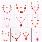 Natural Carnelian Beads Handmade Necklaces Fine 925 Silver Sterling Jewelry