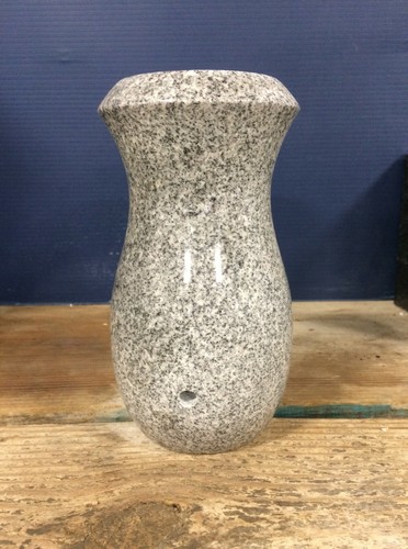 Jarrón de granito monumento conmemorativo junto a la tumba lápida flor lápida 7x4 D - Imagen 6 de 16