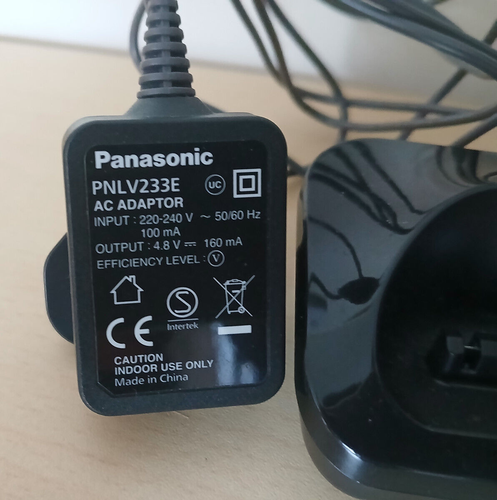 Panasonic KX-TGJ320e Replacement Add On Base Unit PNLC1066 & Power Lead - Tested - Zdjęcie 3 z 3