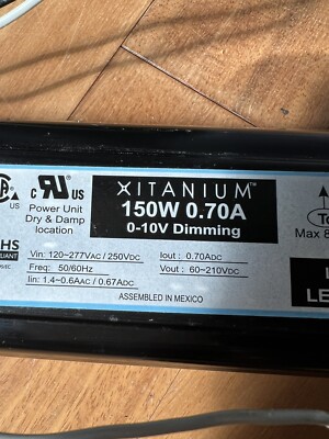Philips advance led ballast Xitanium 150w 0.70a 0-10v dimming LEDINTA0700C210DO