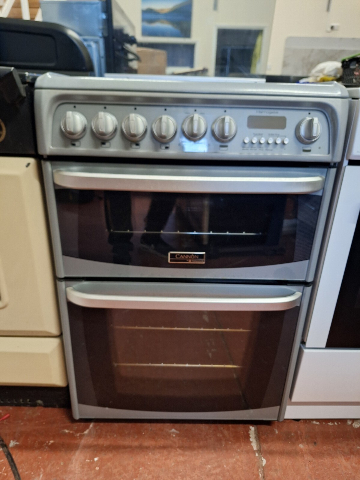 Cannon by Hotpoint Harrogate dual fuel cooker in grey. 60cm Width eBay
