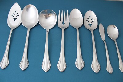 Oneida Community CLARETTE Serving (8pc Set) Tablespoon Casserole Stainless